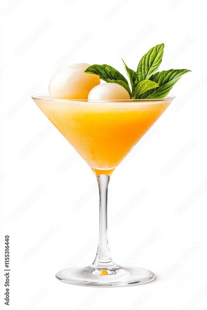 Fototapeta premium Lychee martini delight chill out with this refreshing summer cocktail at home
