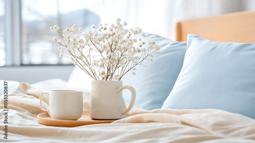 Cozy Morning Coffee Flowers Calm Bedroom Cozy Morning Coffee Flowers Calm Bedroom
