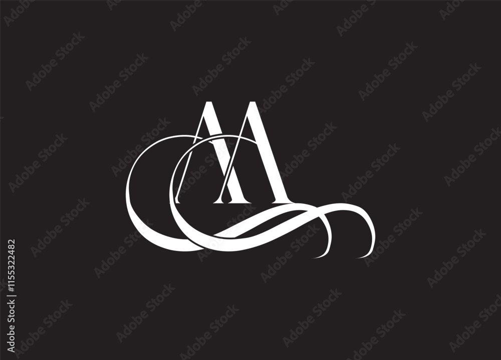 AA latter ligature typography logo design template
AA latter ligature typography logo design template