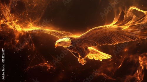 Eagle abstract background photo