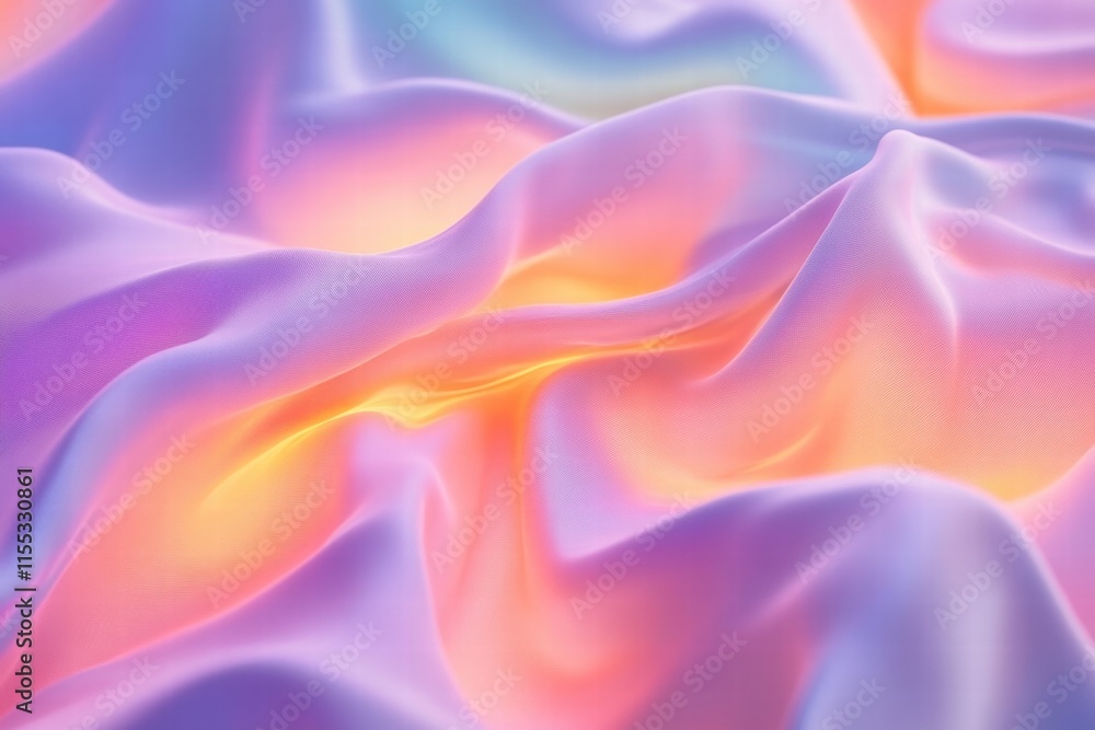 Obraz premium Pastel Draped Fabric, Abstract Background