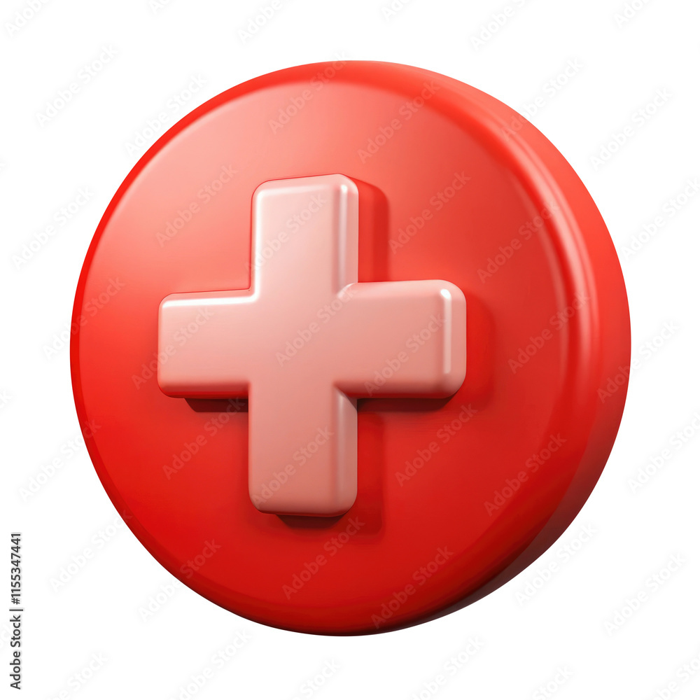 cross button 3d icon in cartoon plastic style minimal isolated on transparent white background, clipping path cross button 3d icon in cartoon plastic style minimal isolated on transparent white background, clipping path