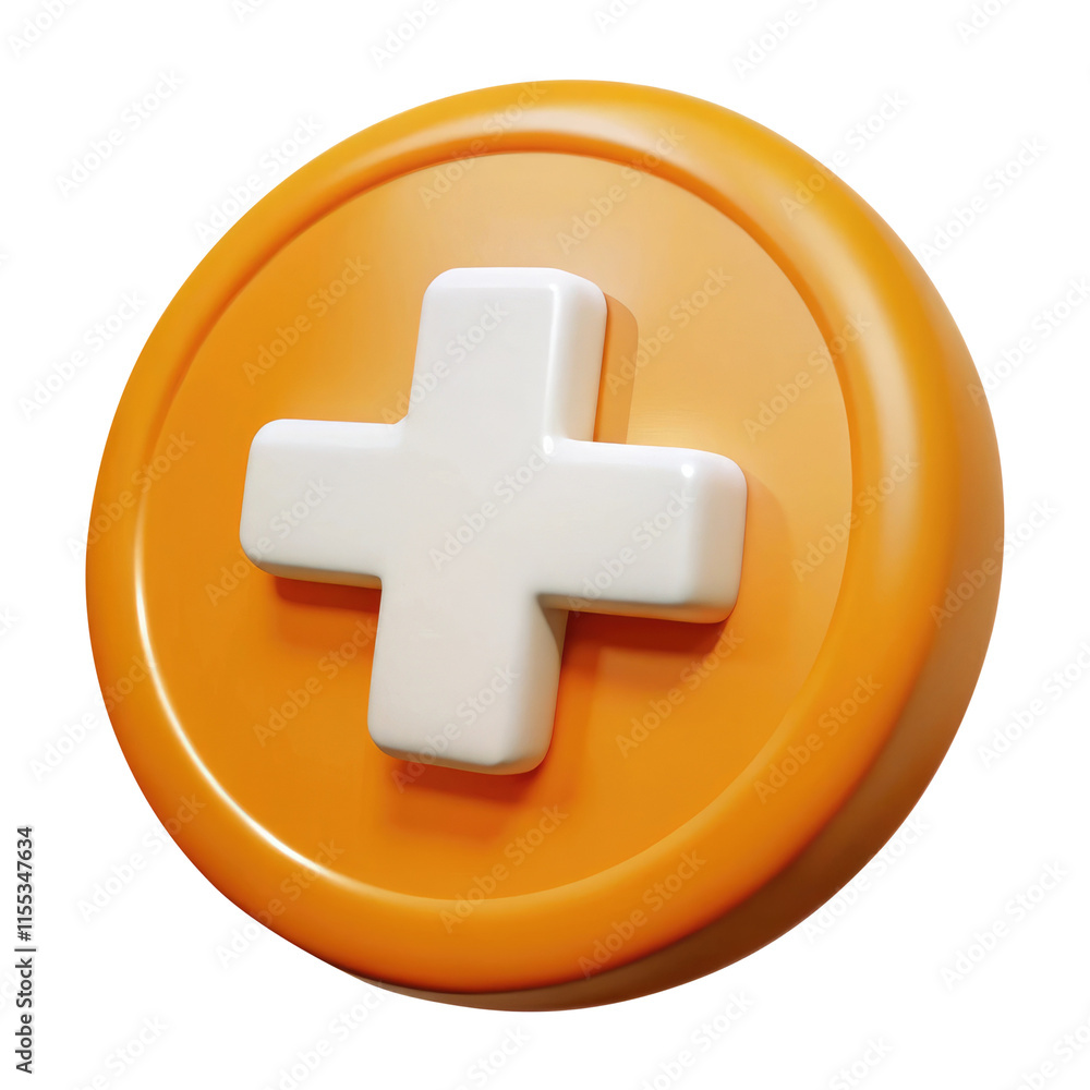 cross button 3d icon in cartoon plastic style minimal isolated on transparent white background, clipping path cross button 3d icon in cartoon plastic style minimal isolated on transparent white background, clipping path