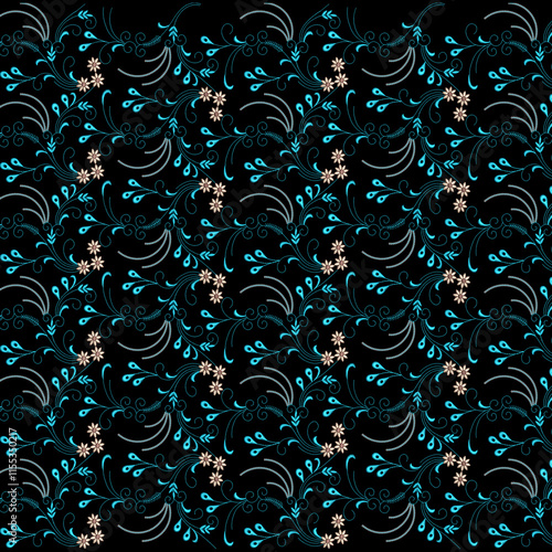 Embroidery border laces seamless patterns design for digital and textile print on fabric.