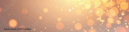 Delicate gold bubbles against a subtle gradient background, minimalist, hazy