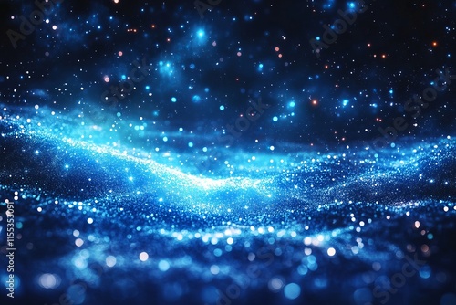 Starry Night Sky with Celestial Glow