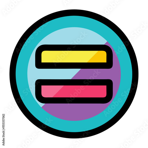 equal icon design
