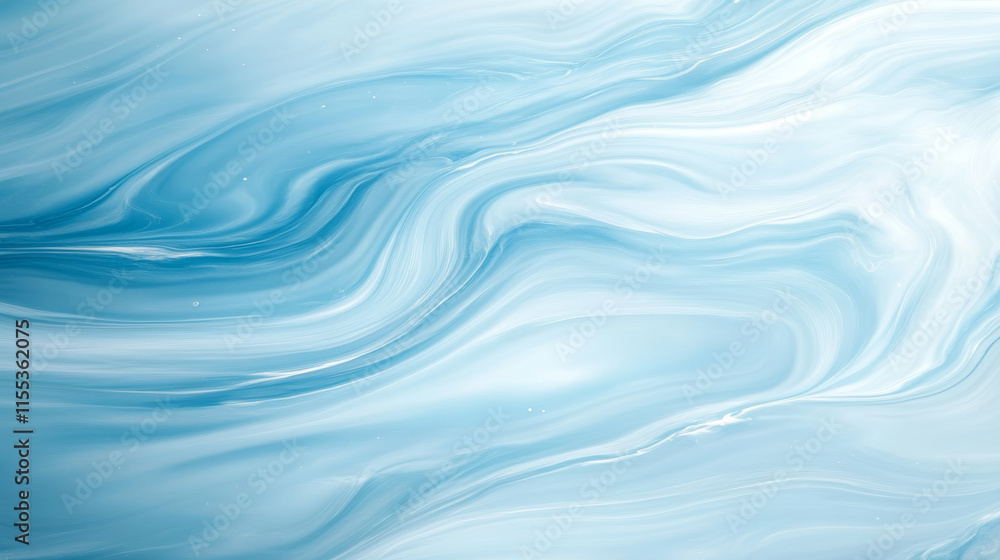Abstract blue and white waves create a calming effect reminiscent of the ocean's movement Abstract blue and white waves create a calming effect reminiscent of the ocean's movement