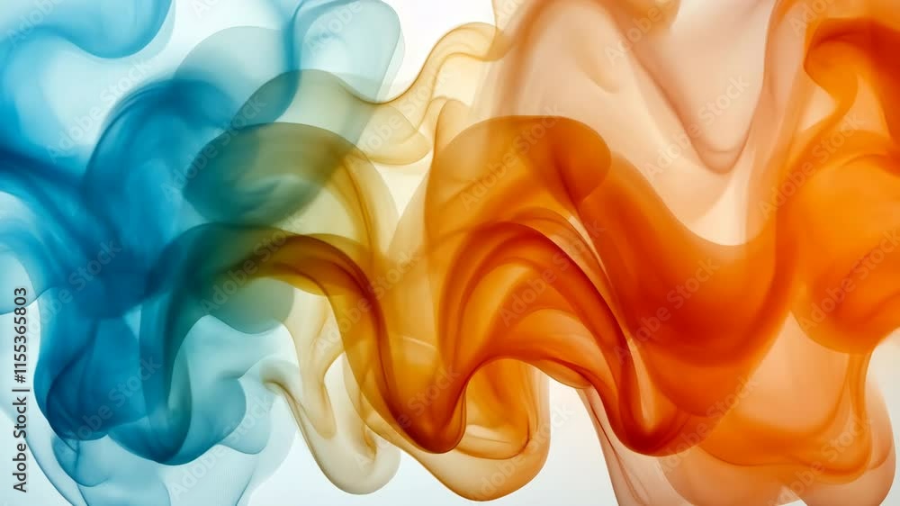 The process of overlaying and mixing animations through transparency ...