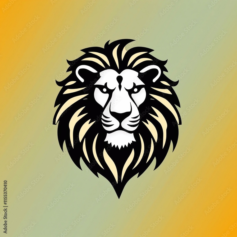 Obraz premium lion logo shape design