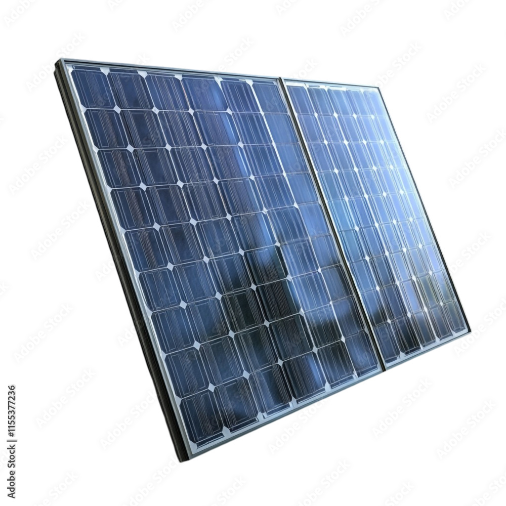 3D Solar Panel Isolated on Transparent Background 3D Solar Panel Isolated on Transparent Background