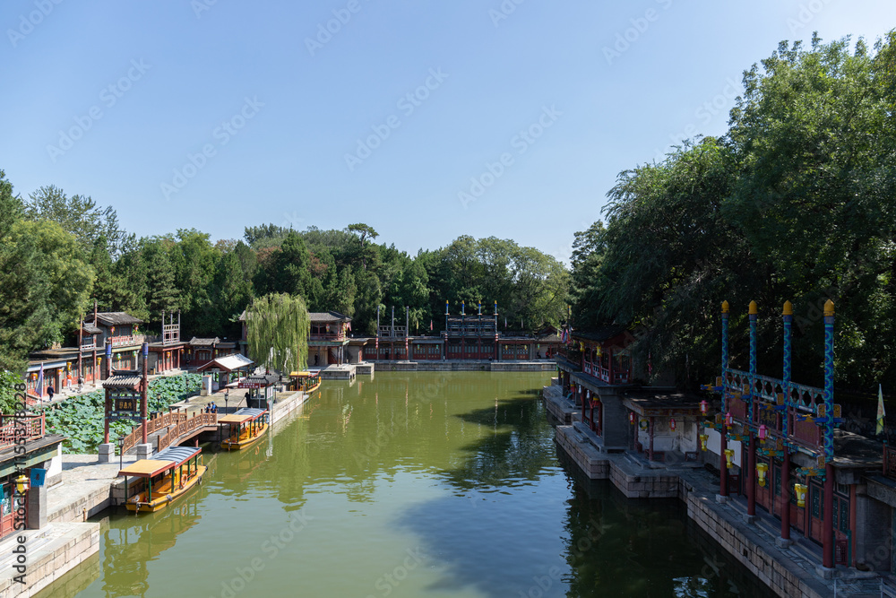 Obraz premium Suzhou Street, Summer Palace, Beijing, China