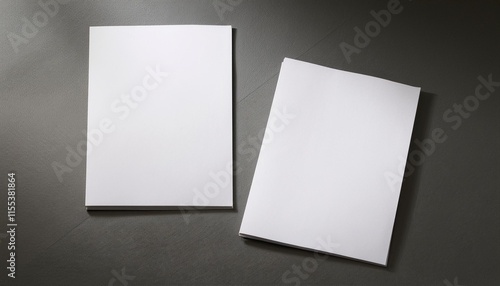 two a4 deckled edge paper mockup