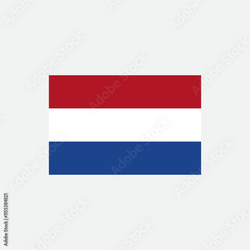 Flag of Netherlands, Netherlands state symbol. Dutch flag