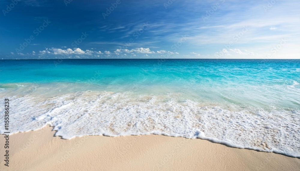 wave of tropical sea seashore on white sand wave of tropical sea seashore on white sand