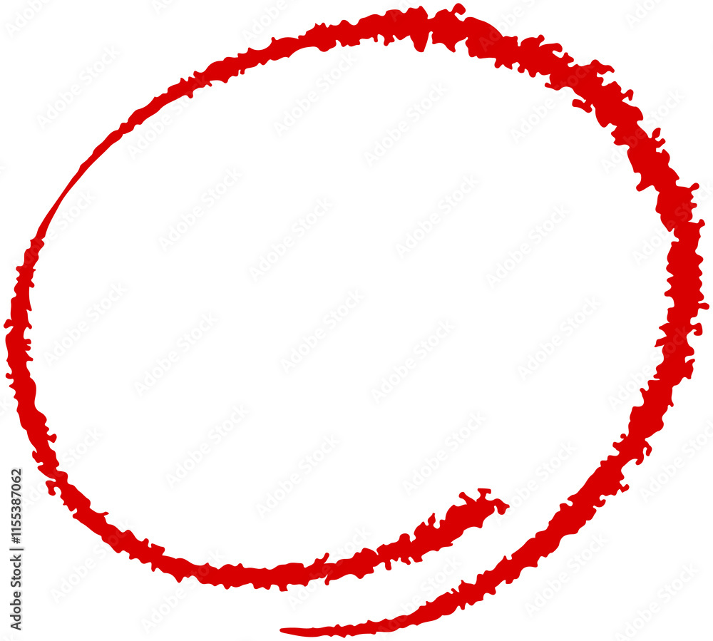 Red Oval Doodle Red Oval Doodle