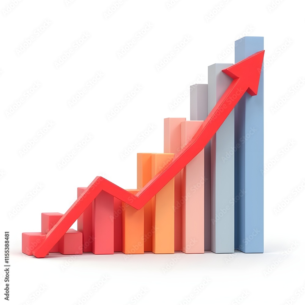 A vibrant analytics graph showing social media growth A vibrant analytics graph showing social media growth