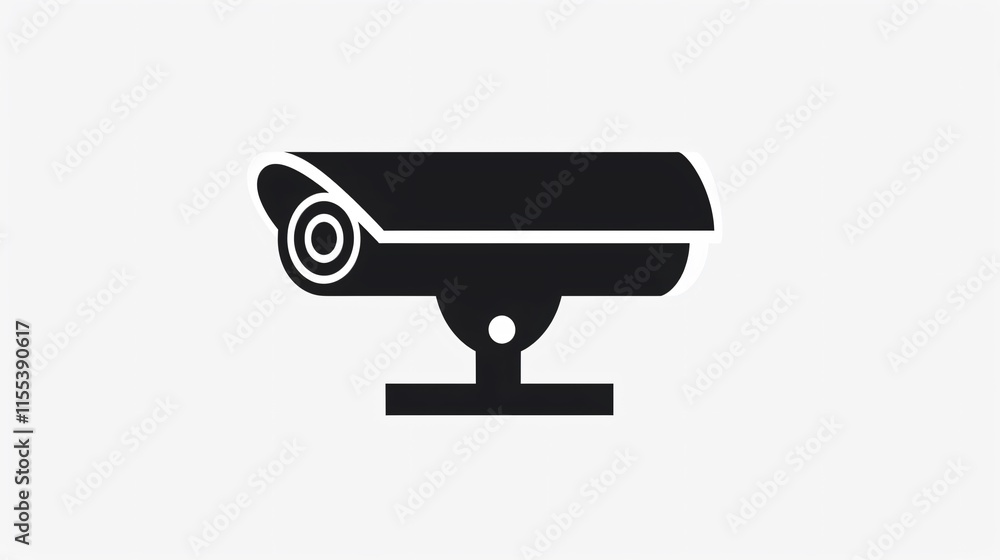 Professional Digital Surveillance Security Camera Symbol Icon Professional Digital Surveillance Security Camera Symbol Icon