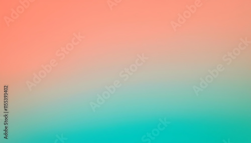 Coral and Turquoise Gradient Background  Abstract Pastel Color Blend for Design  Website  