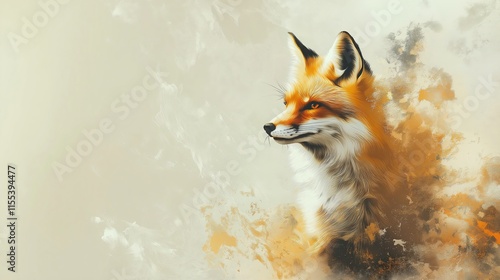 Fox abstract background photo