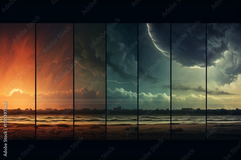 Fototapeta premium Stunning posters and backgrounds featuring the vastness of space and the universe s wonders