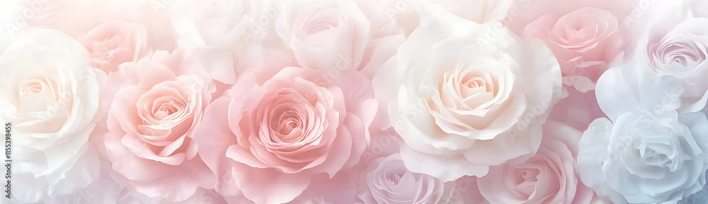 sweet color roses flower in pastel tone with blurred style for background pattern texture sweet color roses flower in pastel tone with blurred style for background pattern texture