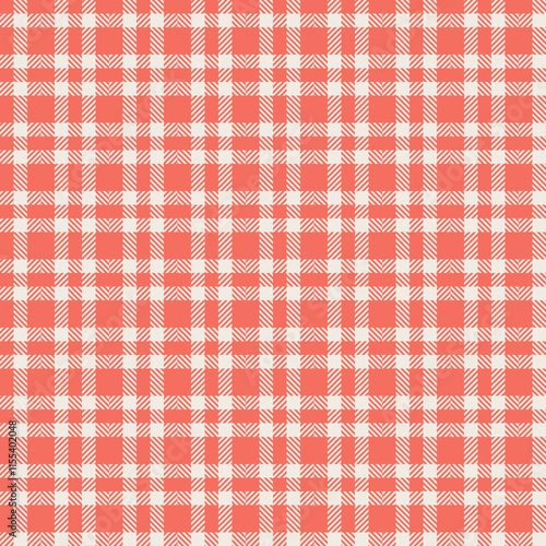 Plaid check pattern. Seamless fabric texture. Tartan textile print.