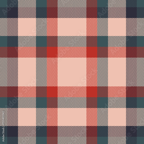 Plaid check pattern. Seamless fabric texture. Tartan textile print.