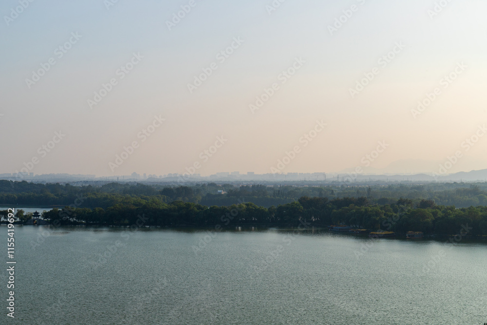 Fototapeta premium View of Kunming Lake at the Summer Palace in Beijing, China