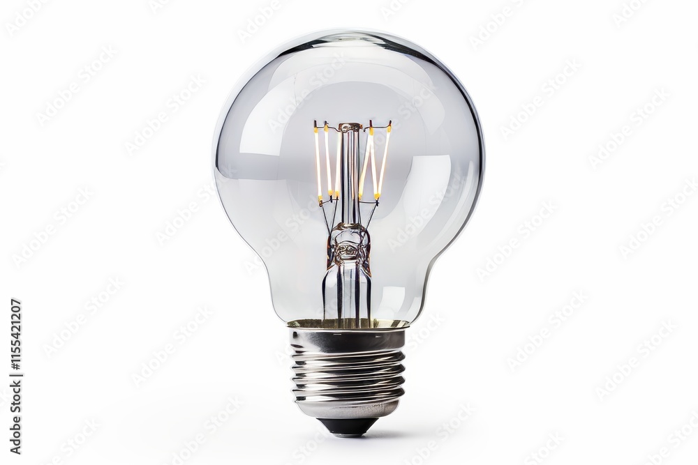 LED Light Bulb, Isolated on White Background. Lighting, Energy Efficient, Green Technology. LED Light Bulb, Isolated on White Background. Lighting, Energy Efficient, Green Technology.