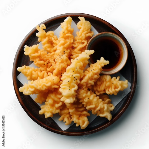 Tempura Isolated on White Background photo