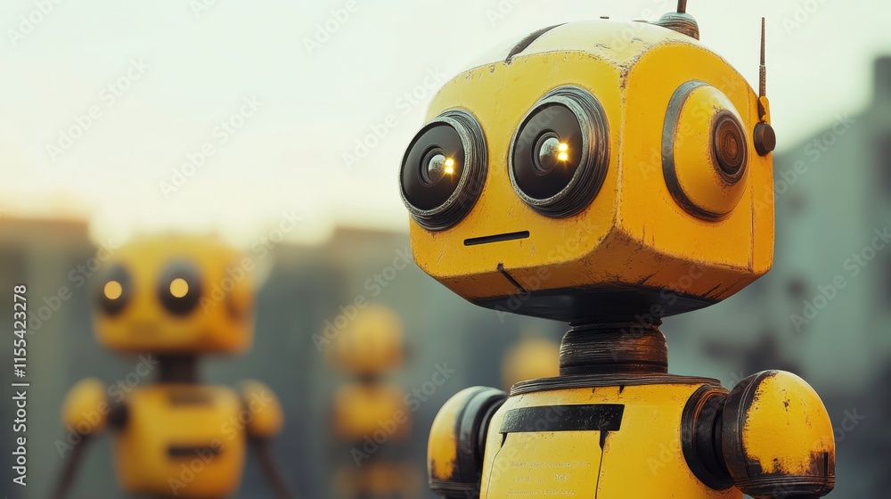 Industrial Robots with Advanced Technology and Textures Industrial Robots with Advanced Technology and Textures