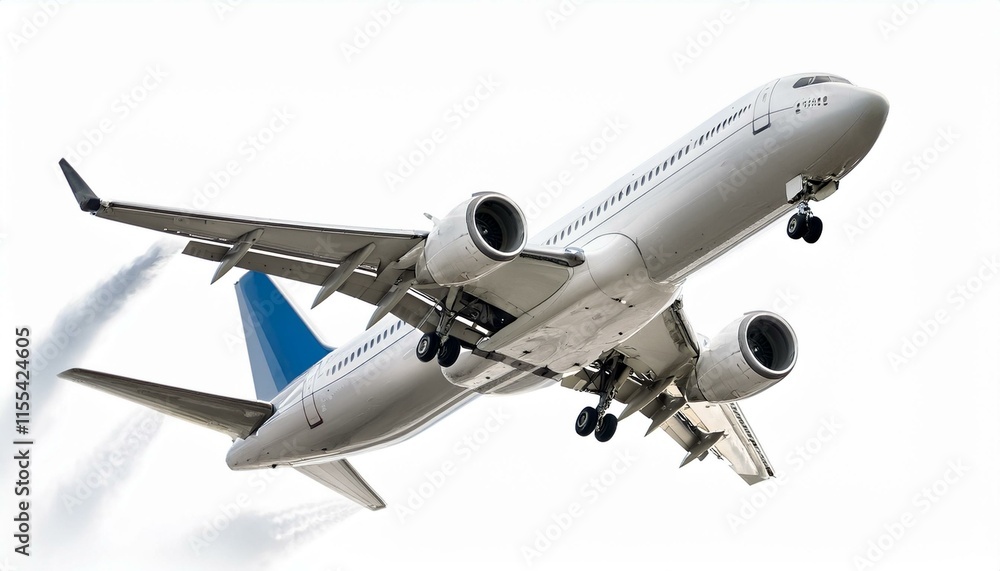 Elevating Horizons: A Commercial Airplane in Flight Elevating Horizons: A Commercial Airplane in Flight