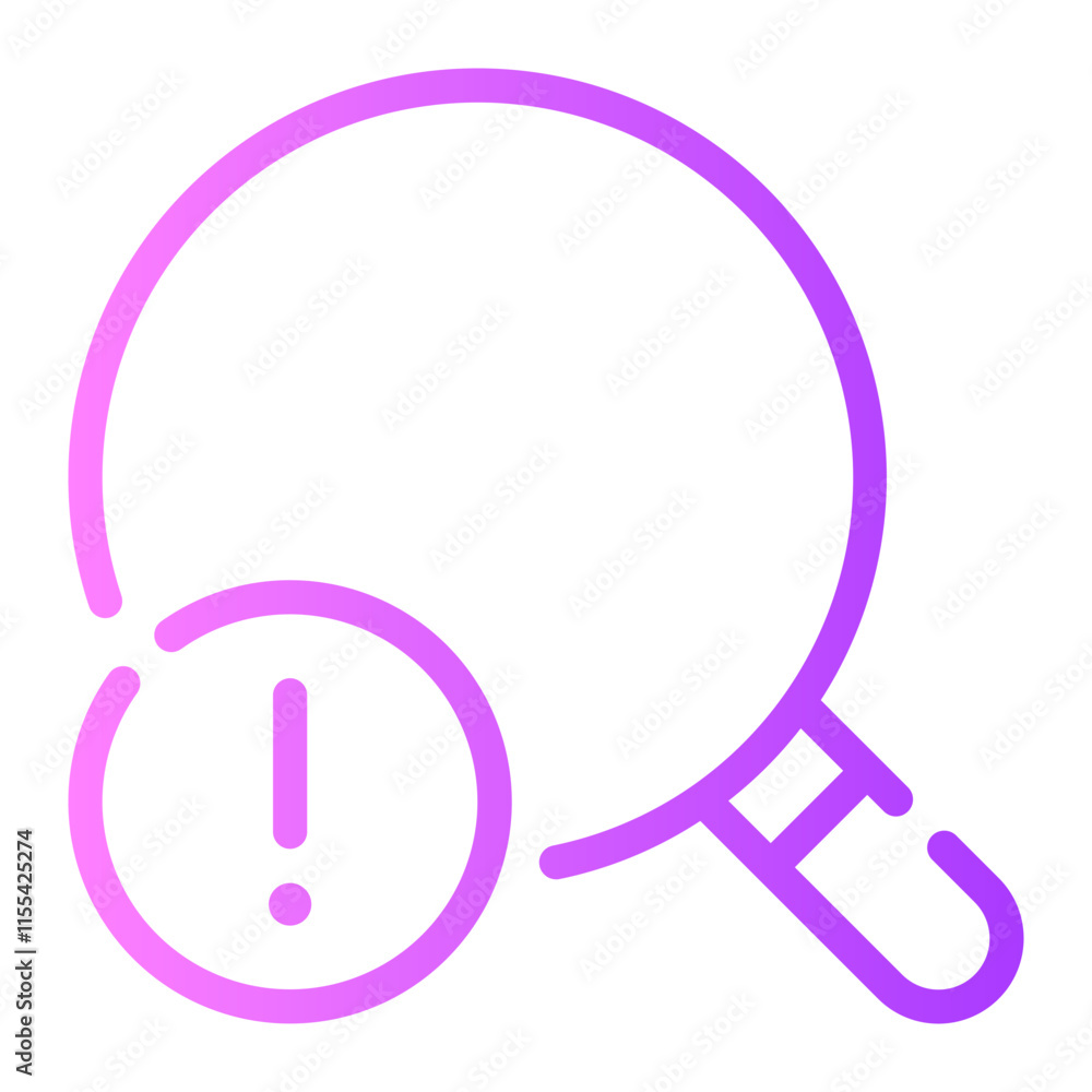 warning gradient icon warning gradient icon