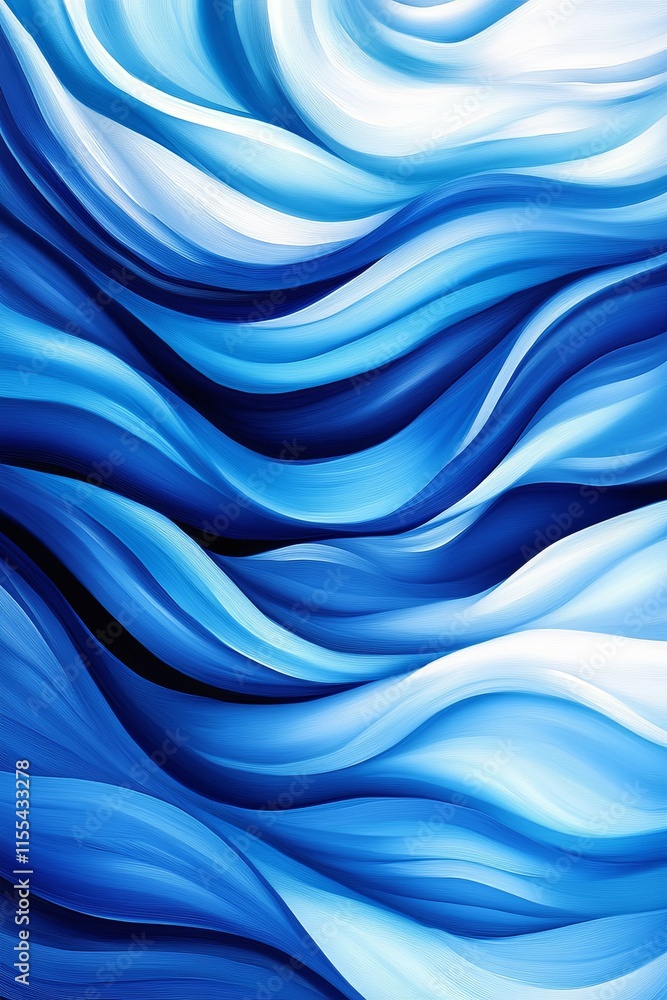 Gradients of Blue in Fluid Artistic Waves Gradients of Blue in Fluid Artistic Waves