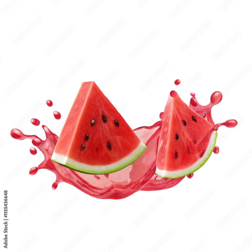 watermelon splash isolated on transparent background watermelon splash isolated on transparent background