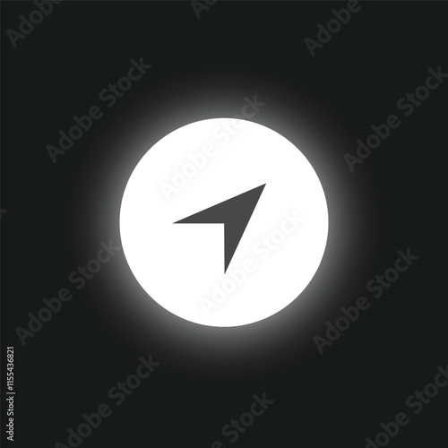 Navigation vector icon . location, GPS, pointer, icons illustration