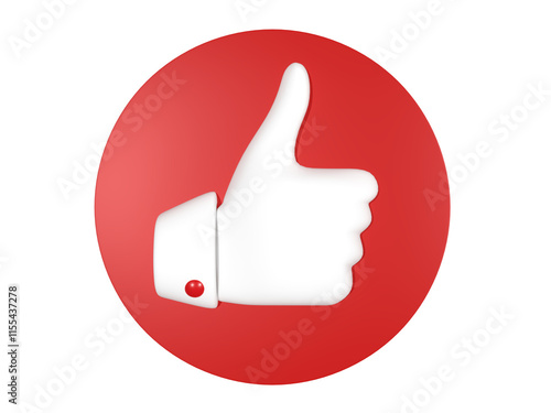 thumb up icon red