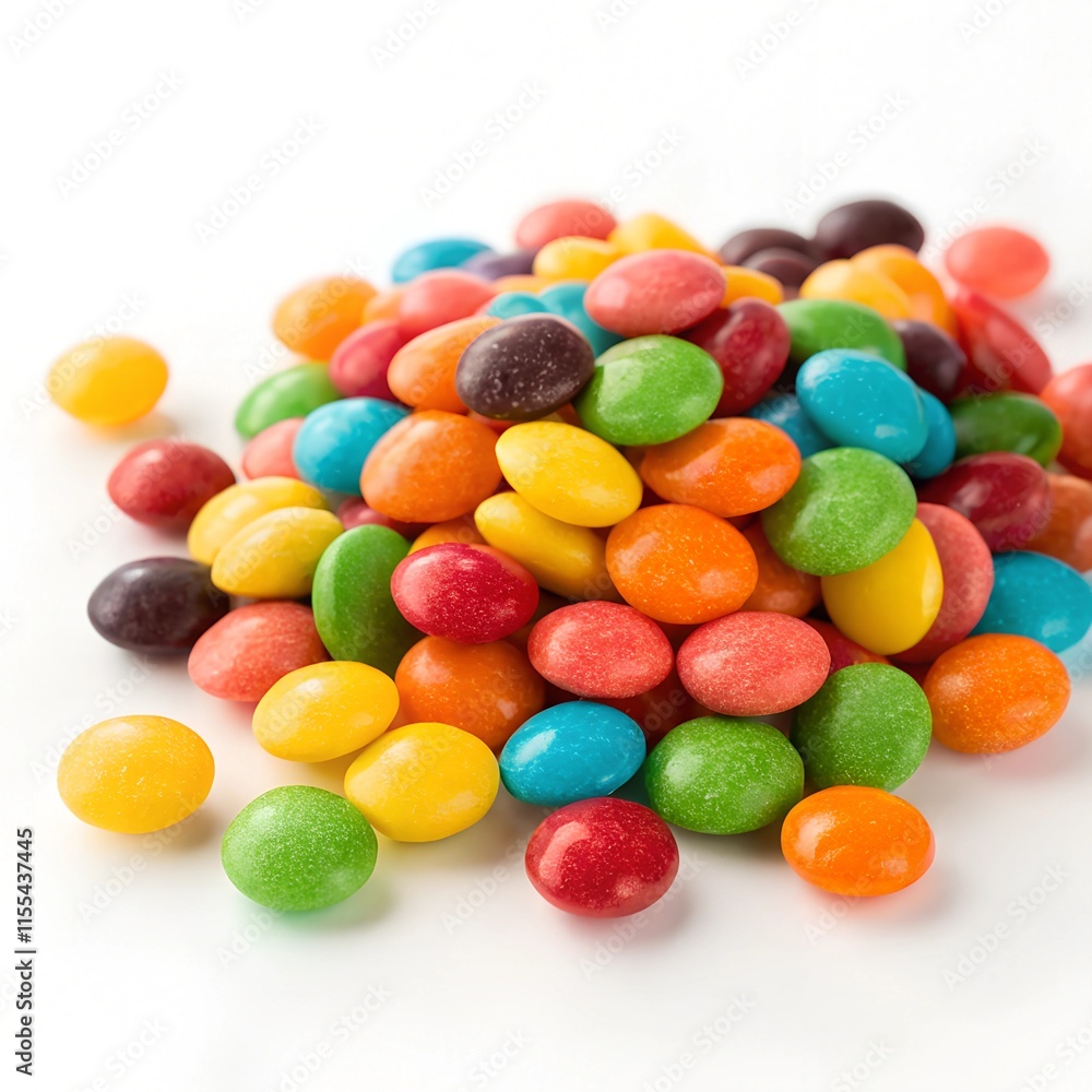 Close up of a pile of colorful chocolate coated candies. Candy background. Close up of a pile of colorful chocolate coated candies. Candy background.