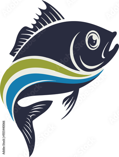  A vector fish design illustration art