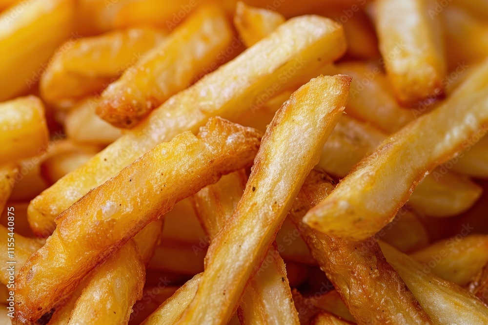 Crispy golden french fries served in a platter ready to enjoy at a casual dining spot during lunchtime Crispy golden french fries served in a platter ready to enjoy at a casual dining spot during lunchtime
