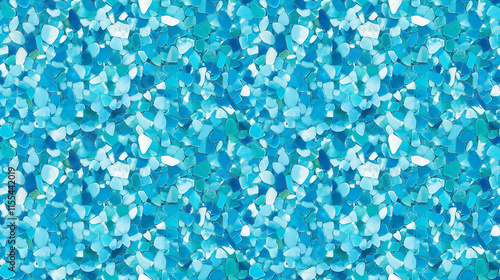 microplastics floating in water, repeatable seamless background tile
