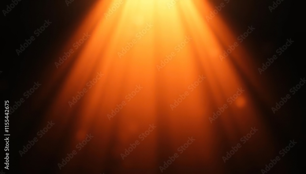 Obraz premium Glowing Orange Light Rays Radiating on a Warm Background