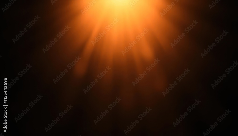 Obraz premium Glowing Orange Light Rays Radiating on a Warm Background