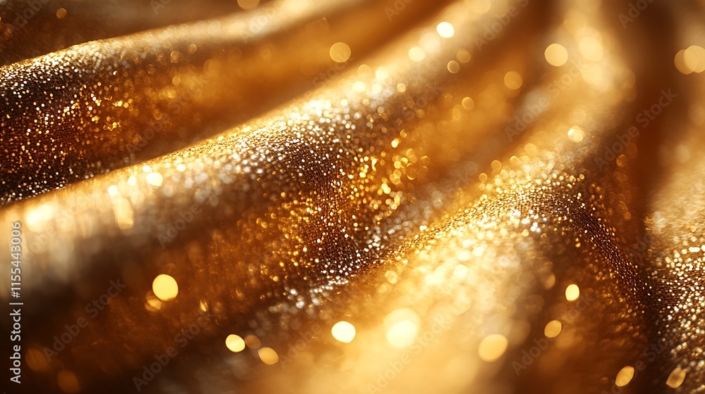 Shimmering Gold Fabric Sequins Texture Background Shimmering Gold Fabric Sequins Texture Background