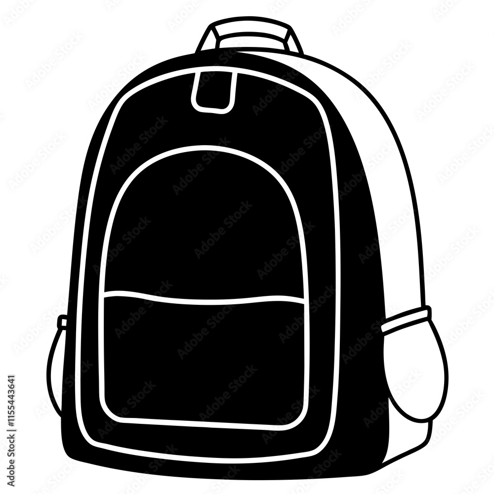 Fototapeta premium Backpack Line Art Vector Design