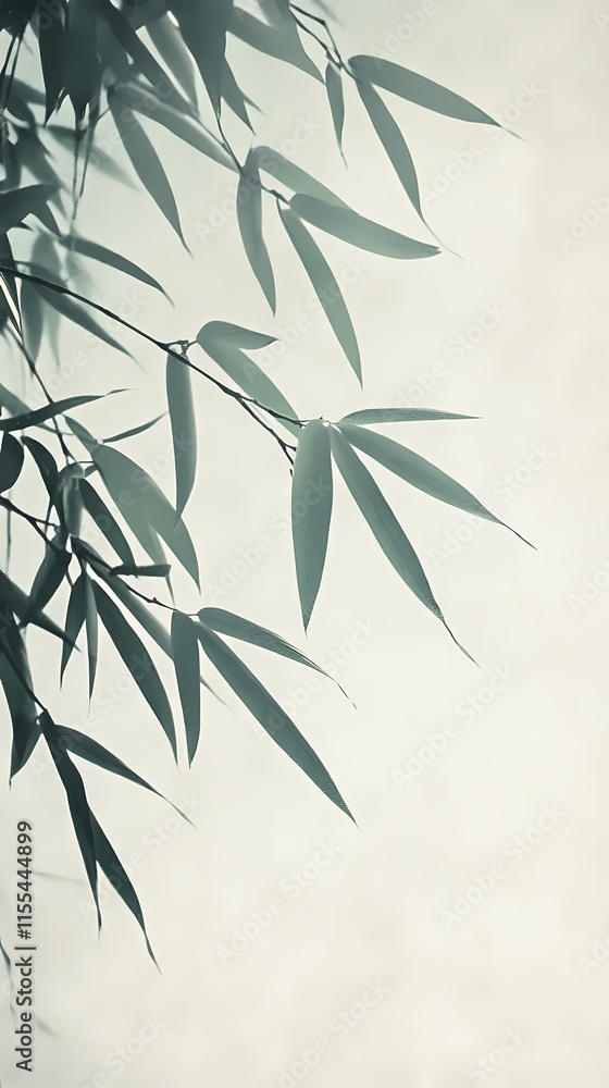 Fototapeta premium Traditional Chinese bamboo texture illustration poster background