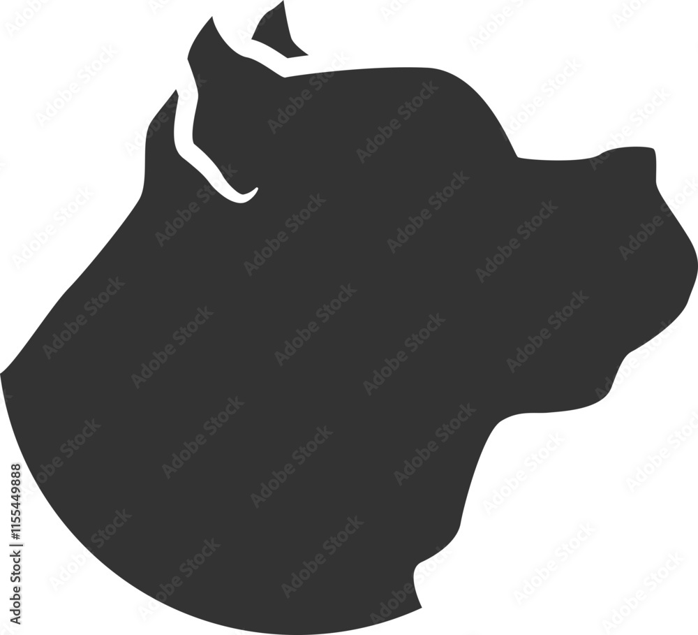 Dog Silhouette Icons in Profile Dog Silhouette Icons in Profile