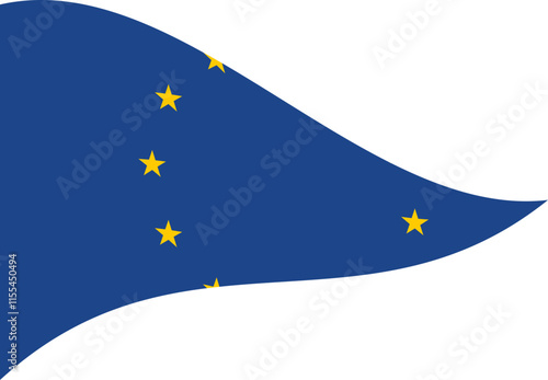 European Union Flag Icon with Stars