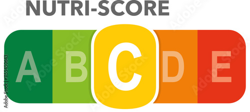 Nutri-Score Label with Health Grades A to E